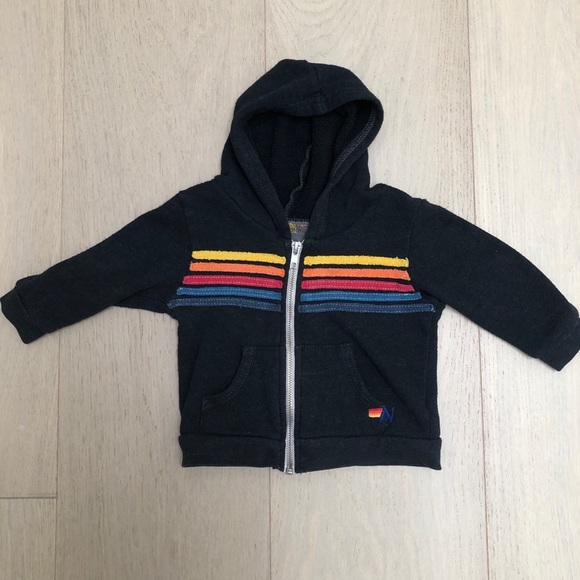 Aviator Nation Other - Aviator Nation rainbow stitch zip up